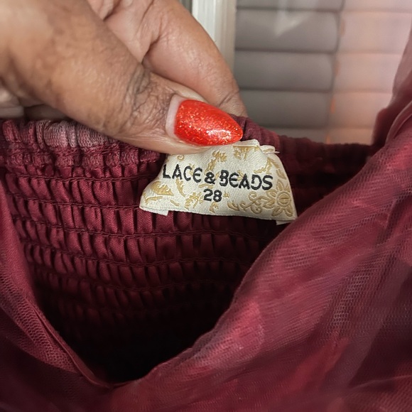 ASOS Curve Red Floral Maxi Dress - Picture 5 of 7